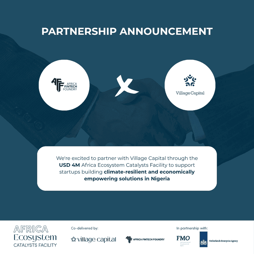 African Fintech Foundry Partners with Village Capital to Unlock Early-Stage Investment in Africa